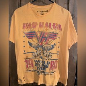 Distressed Graphic Band T-Shirt